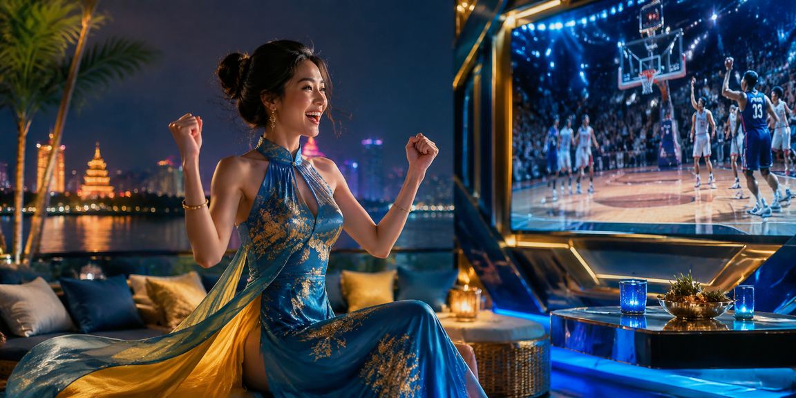 Người phụ nữ mặc áo dài tại Hà Nội theo dõi kèo bóng rổ mức cao